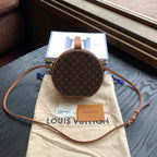 Louis Vuitton Petite Boite Chapeau Monogram Canvas Gold Hardware