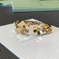 Van Cleef & Arpels Frivole Bangle 18K Yellow Gold Diamonds