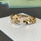 Van Cleef & Arpels Frivole Bangle 18K Yellow Gold Diamonds
