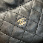 Chanel AP3728 Crossbody Bag Black Quilted Lambskin Gold Hardware