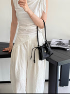 Chanel AP3728 Crossbody Bag Black Quilted Lambskin Gold Hardware