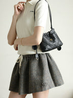 Chanel AP3728 Crossbody Bag Black Quilted Lambskin Gold Hardware