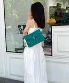 Bvlgari Serpenti Forever Shoulder Bag Emerald Green Leather Gold Hardware