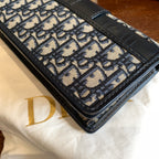 Dior 30 Montaigne Shoulder Bag Navy Blue Dior Oblique Canvas Gold Hardware