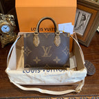 Louis Vuitton Onthego BB Tote Monogram Canvas Gold Hardware