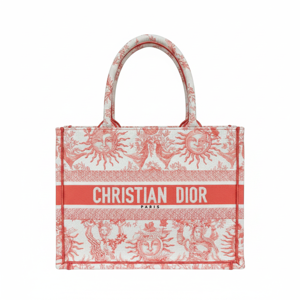 Dior Book Tote - White Background